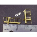 1450-9 - Caboose end railing assembly, ladders, brake stand, (no wheel), 1-1/8W x 1/2" to top of railing - Pkg. 2